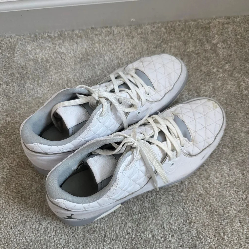 Men's Jordan Sneakers Size 11.5 White and Gray